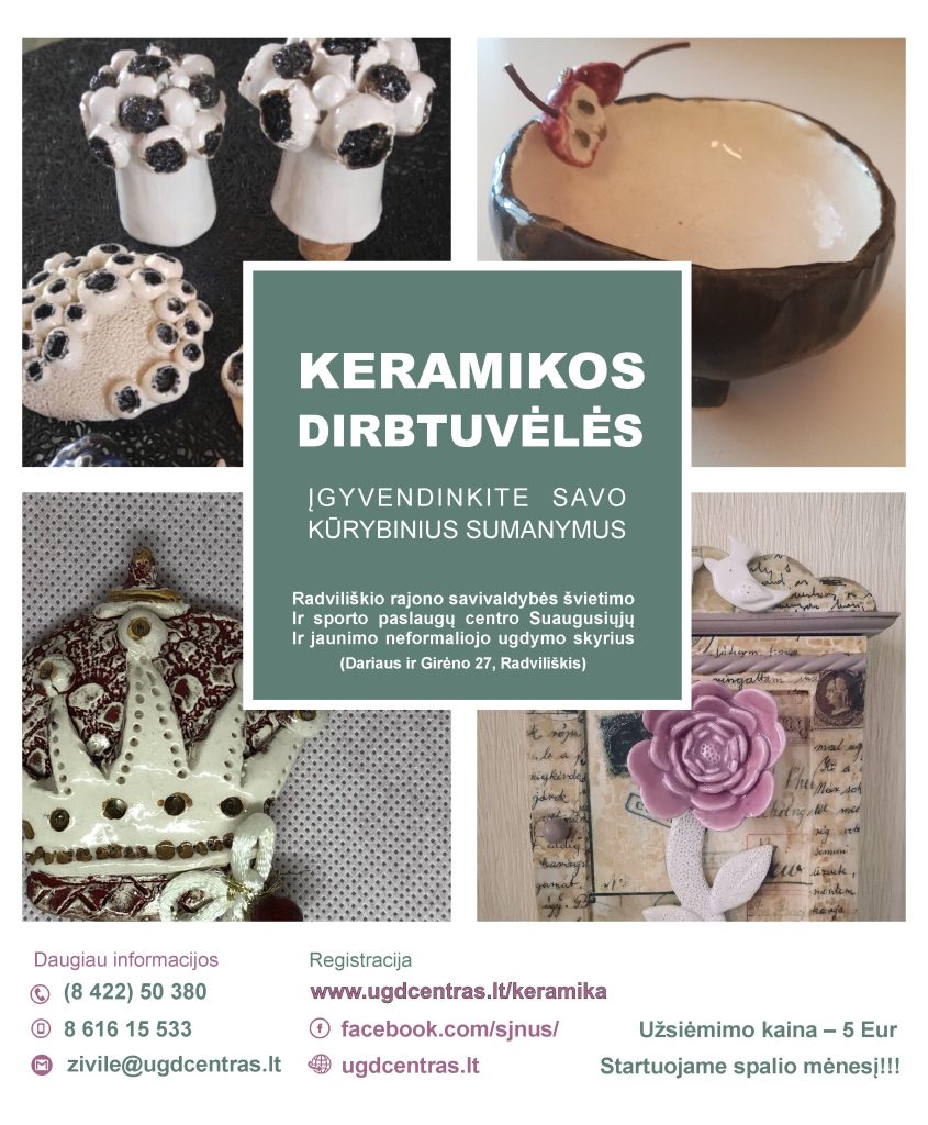 keramikikos dirbt maz tai